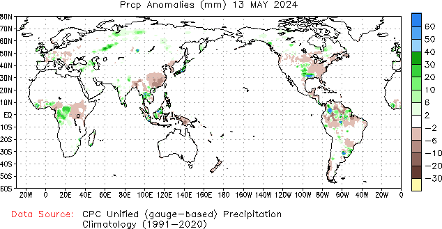 1-day Precipitation Anomaly (millimeters)