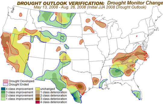 Drought Monitor Change graphic