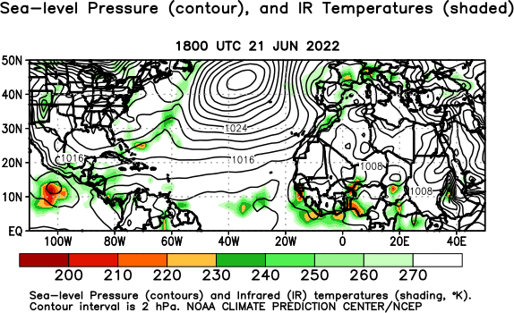 Atlantic Observed 1000 hPa Heights