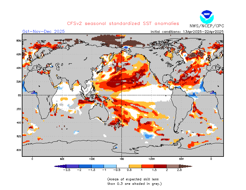 NOAA Long Range SST Anomaly