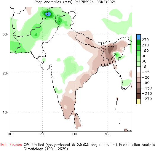 30-Day Precipitation Anomaly