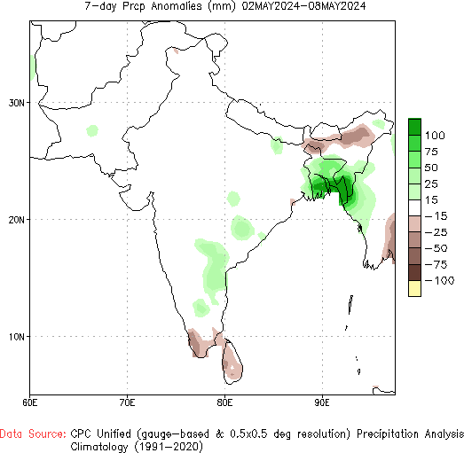 7-Day Precipitation Anomaly