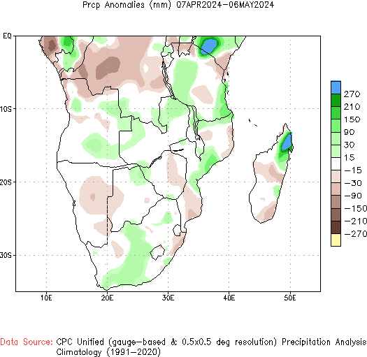 30-Day Precipitation Anomaly
