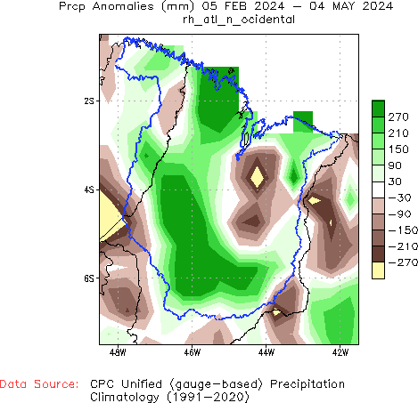 90-Day Anomaly Precipitation (mm)
