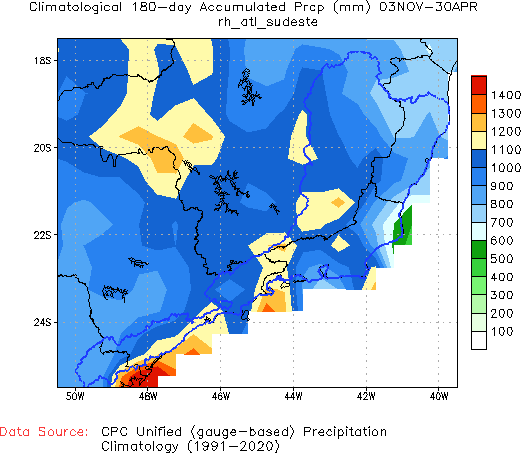 180-Day Normal Precipitation (mm)