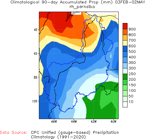 90-Day Normal Precipitation (mm)
