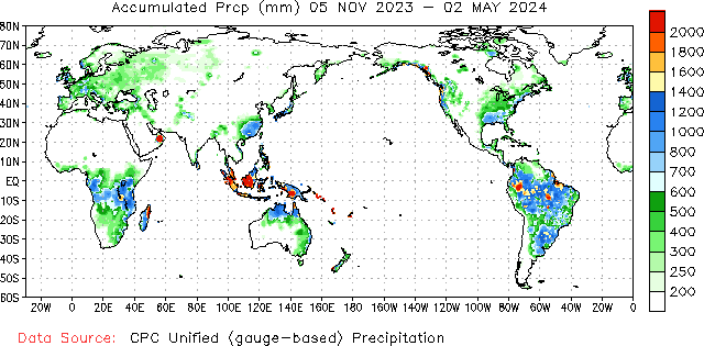 180-Day Total Precipitation (millimeters)