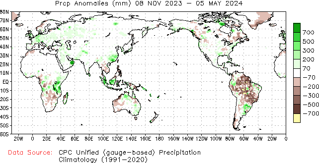 180-Day Precipitation Anomaly (millimeters)