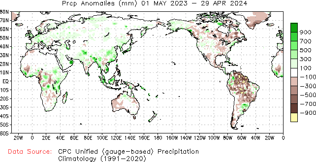 365-Day Precipitation Anomaly (millimeters)