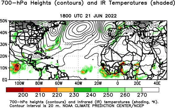 Atlantic Observed 700 hPa Heights