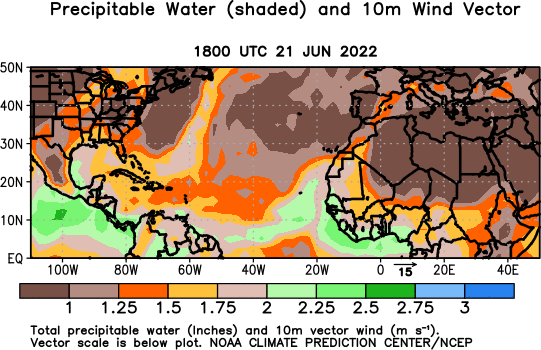 Atlantic Observed 1000 hPa Equivalent Potential Temperature