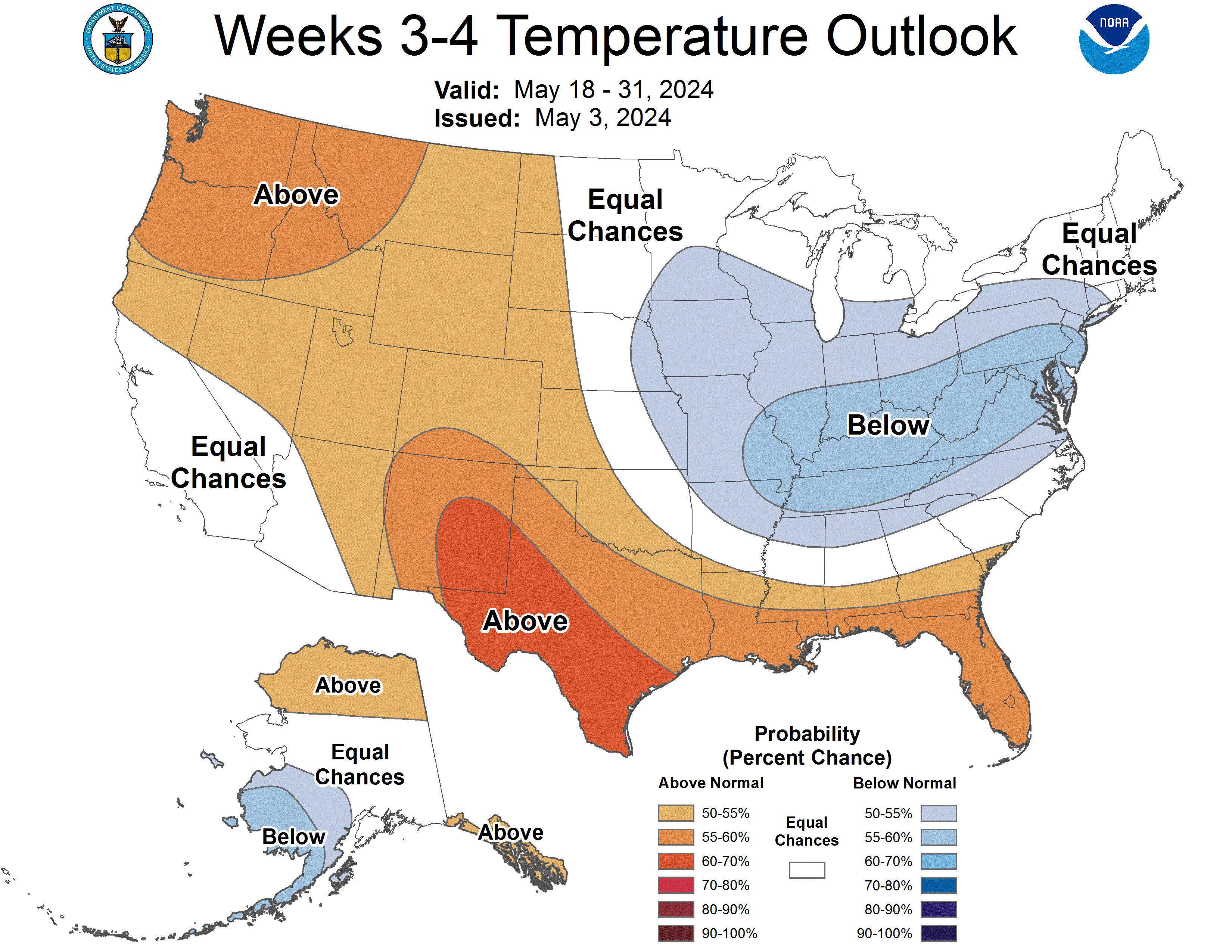 Latest Week 3/4 Temperature Outlook